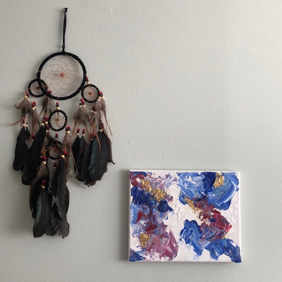 Abstract painting on a SMALL canvas (original) - Picture 3 of 3